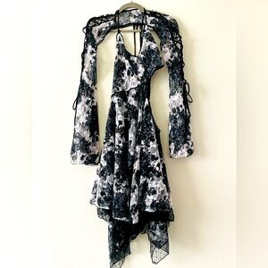 FAIRYDUST CHRONICLES LACE DRESS & SHRUG SET- FLORAL